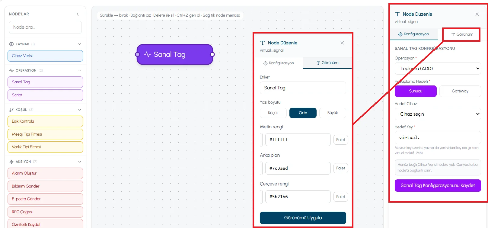 Virtual Tag - Canvas View