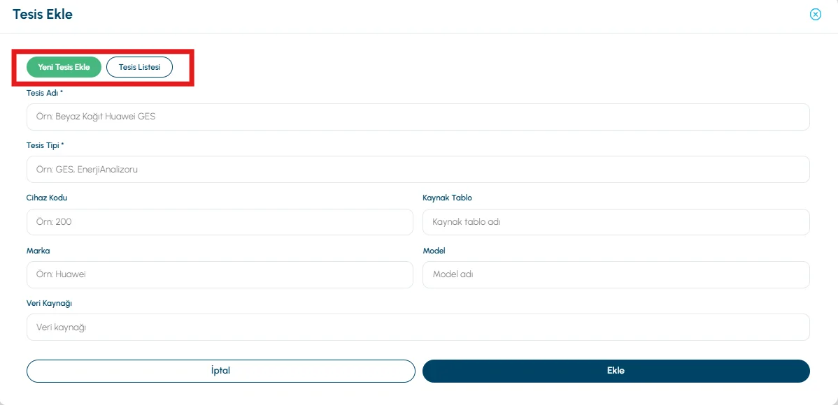 Add Facility Form