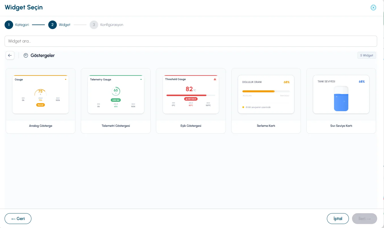Widget Selection