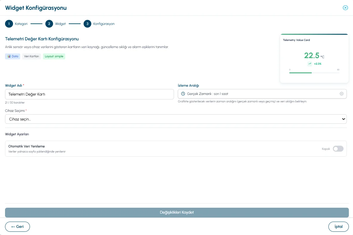 Widget Configuration Example
