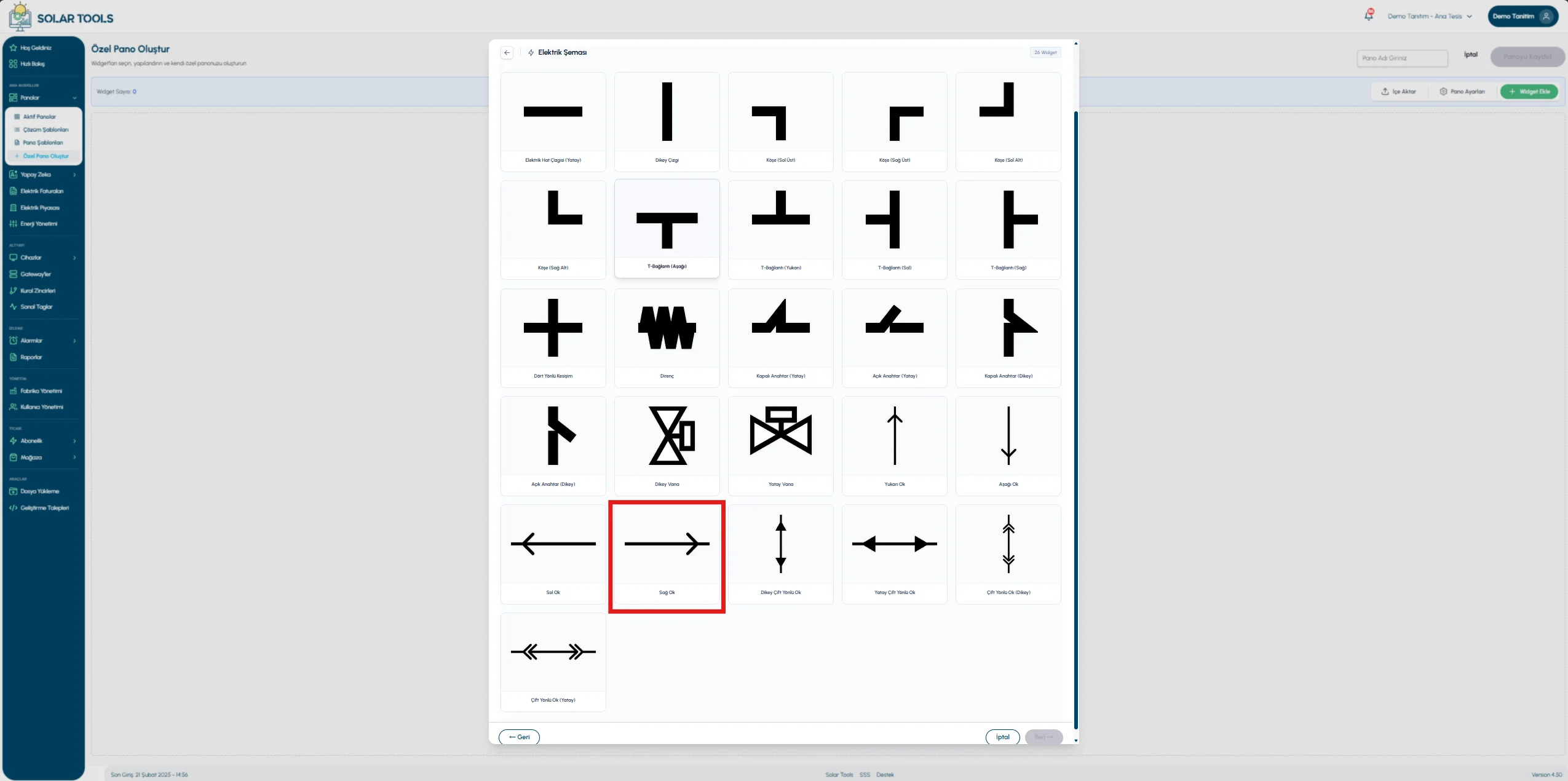 Right arrow