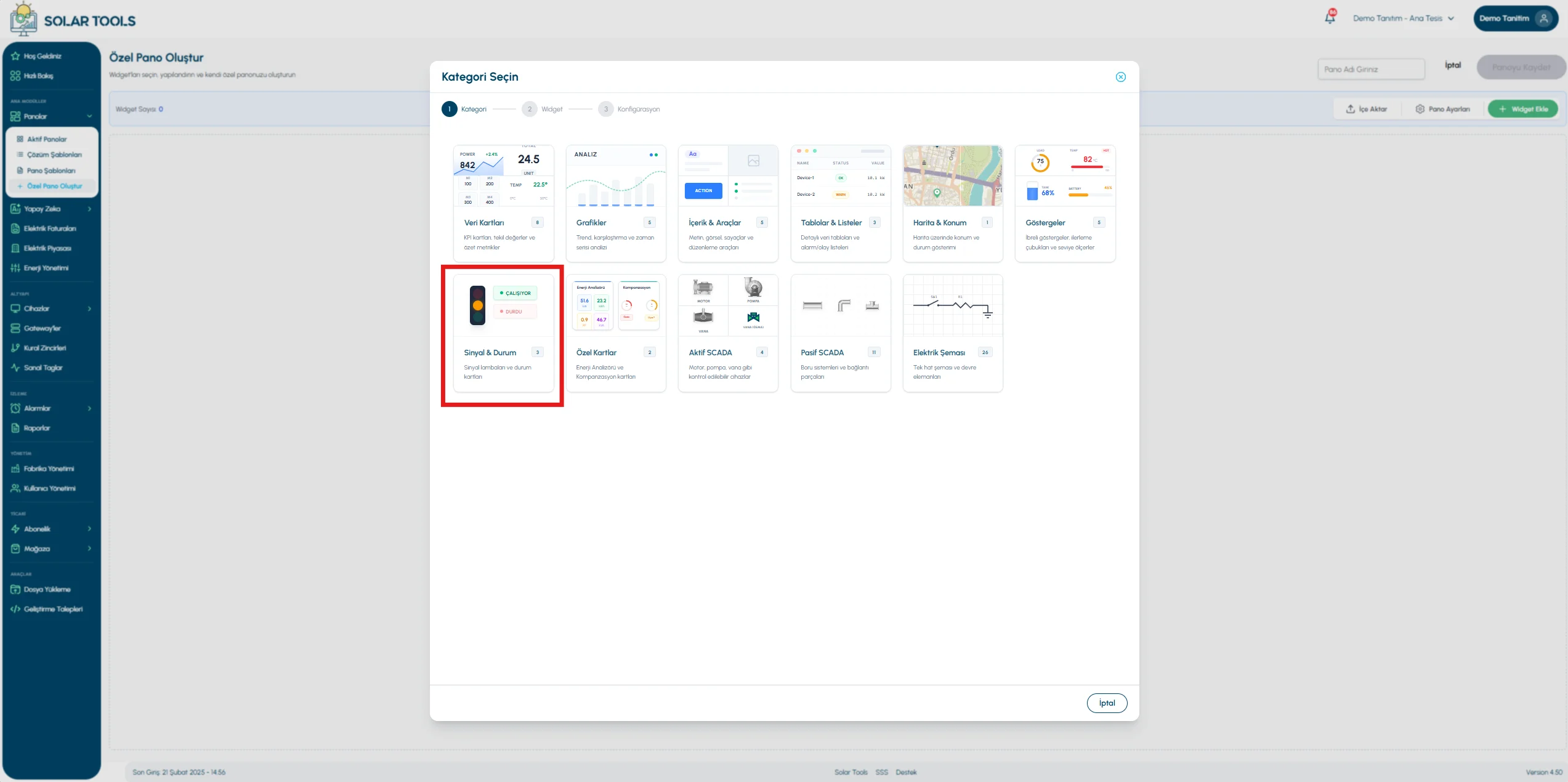 Signal and Status overview